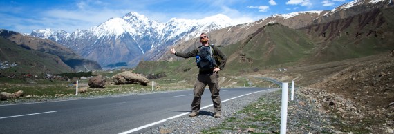 Hitchhiking south on the Georgian Military Highway